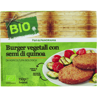 BIO Burger vegetali con semi di quinoa Surgelati 150 g