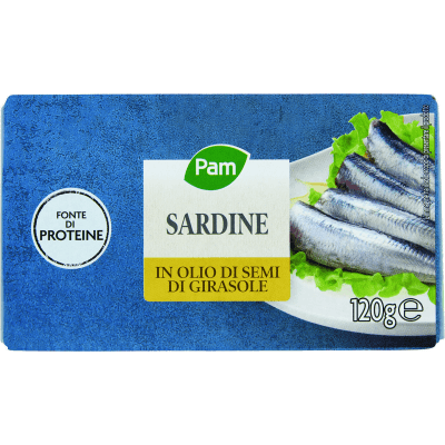 PAM PANORAMA Sardine in olio di oliva 120 g