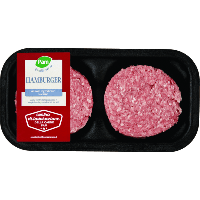 PAM Qualità per te Hamburger Misto Suino - Bovino Adulto 200 g