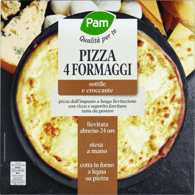 PAM Qualità per te Pizza 4 Formaggi Surgelata 365 g