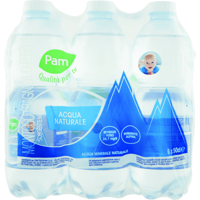 PAM Qualità per te Acqua Naturale 6 x 50 cl