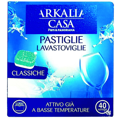 Pastiglie lavastoviglie classiche ARKALIA CASA 40 pezzi