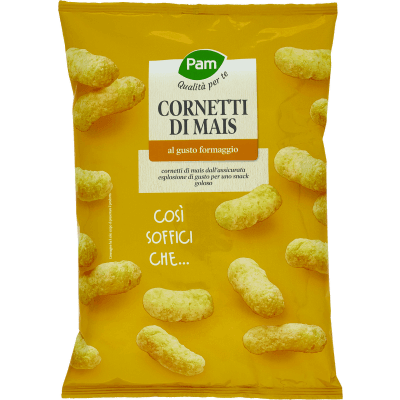 PAM Qualità per te Cornetti di Mais al gusto formaggio 100 g