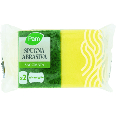 PAM Spugna Abrasiva Sagomata 2 pz