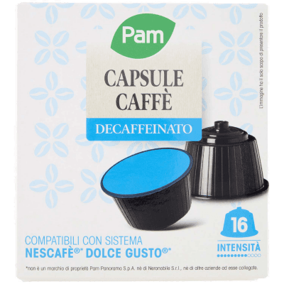 PAM Capsule Caffè Decaffeinato Compatibili Nescafè* Dolce Gusto* 120g (16x7,5g) – immagine 9