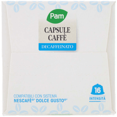 PAM Capsule Caffè Decaffeinato Compatibili Nescafè* Dolce Gusto* 120g (16x7,5g) – immagine 13