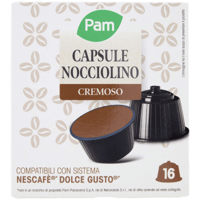 PAM Capsule Nocciolino Cremoso Compatibili Nescafè* Dolce Gusto* 192g (16x12g) – immagine 9
