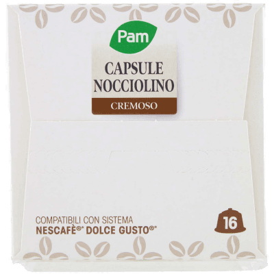PAM Capsule Nocciolino Cremoso Compatibili Nescafè* Dolce Gusto* 192g (16x12g) – immagine 13