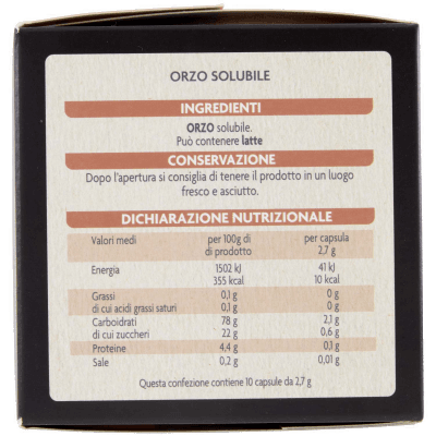 PAM Capsule Orzo Intenso Compatibili Nespresso* 27g (10x2,7g) – immagine 12