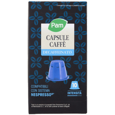 PAM Capsule Caffè Decaffeinato Compatibili Nespresso* 56g (10x5,6g) – immagine 9
