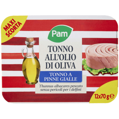PAM Tonno all'Olio di Oliva 12 x 70 g – immagine 9