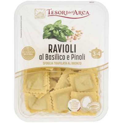 TESORI DELL'ARCA Ravioli al Basilico e Pinoli 250 g – immagine 9