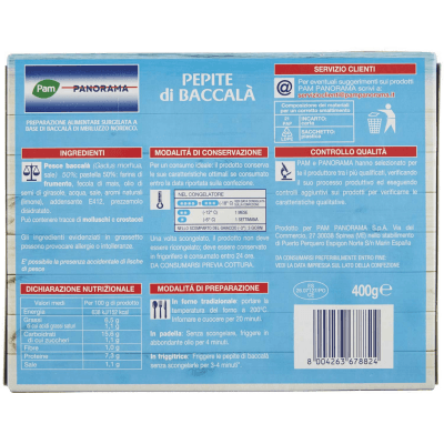 PAM PANORAMA Pepite di Baccalà Surgelate 400 g – immagine 11