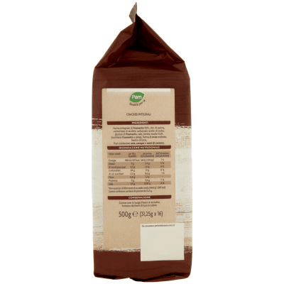 PAM Qualità per te Cracker Integrali con sola farina integrale di frumento 16 x 31,25 g – immagine 10
