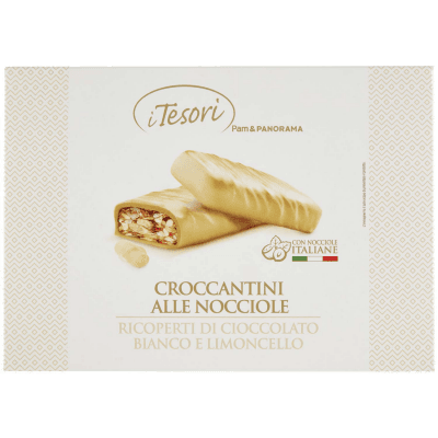 I TESORI Croccantini alle Nocciole Ricoperti di Cioccolato Bianco e Limoncello 200 g – immagine 9