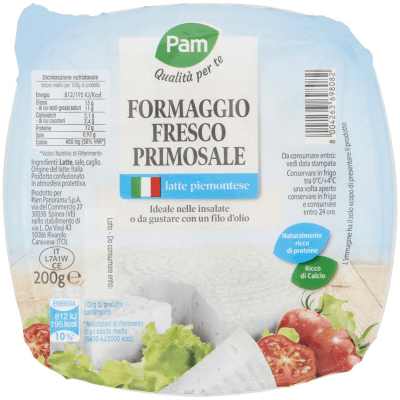 PAM Qualità per te Formaggio Fresco Primosale 200 g – immagine 9