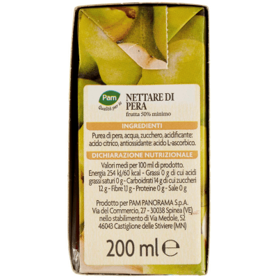 PAM PANORAMA Succo e Polpa di Pera 600 ml (200ml x 3) – immagine 10
