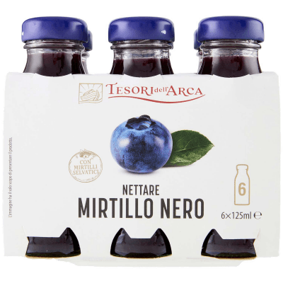 TESORI DELL'ARCA Nettare Mirtillo Nero 6 x 125 ml – immagine 11