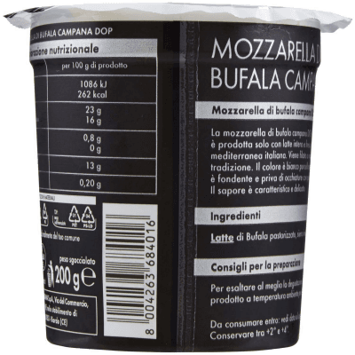 I TESORI Mozzarella di Bufala Campana DOP 200 g – immagine 11