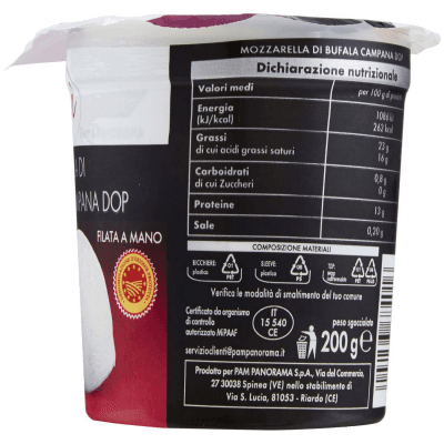 I TESORI Mozzarella di Bufala Campana DOP 200 g – immagine 12