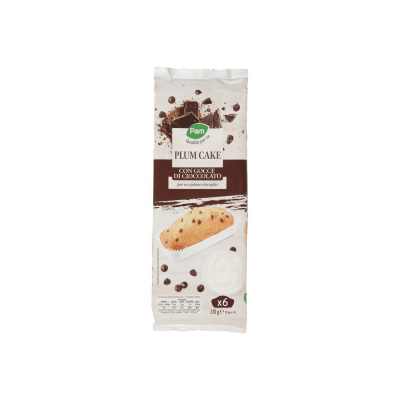 PAM Qualità per te Plum Cake con Gocce di Cioccolato 6 x 35 g – immagine 9