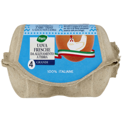 PAM Uova Fresche da Allevamento a Terra Grandi 4 pz – immagine 14