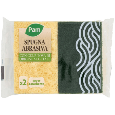 PAM Spugna Abrasiva con Cellulosa di Origine Vegetale 2 pz – immagine 9