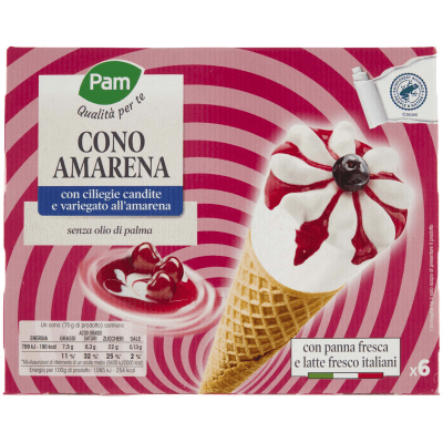 PAM Qualità per te Cono Amarena 6 x 75 g – immagine 9