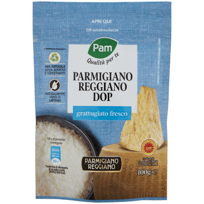 PAM Qualità per te Parmigiano Reggiano DOP grattugiato fresco 100 g – immagine 9