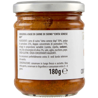 TESORI DELL'ARCA Ragù con "Cinta Senese DOP" 180 g – immagine 10