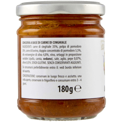 TESORI DELL'ARCA Ragù di Cinghiale 180 g – immagine 10
