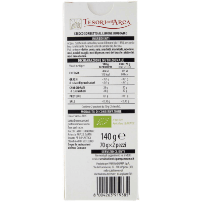 TESORI DELL'ARCA Stecco al Limone Biologico 2 x 70 g – immagine 11