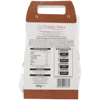 TESORI DELL'ARCA Praline di Cioccolato al Latte con ripieno al Caramello 160 g – immagine 11