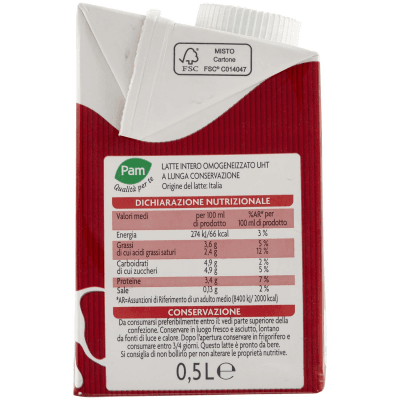 PAM Qualità per te Latte UHT intero 0.5 L – immagine 10