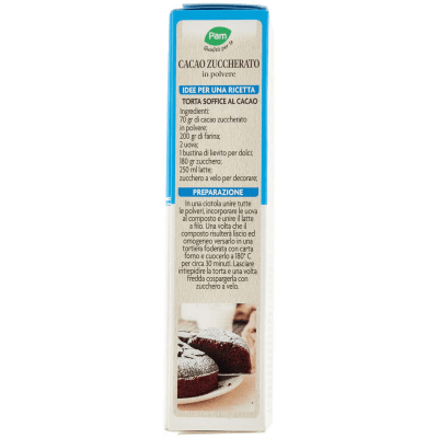PAM Qualità per te Cacao Zuccherato in polvere 75 g – immagine 12
