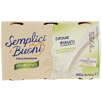 SEMPLICI E BUONI Probiotico Drink Bianco 600g (100g x 6) – immagine 13