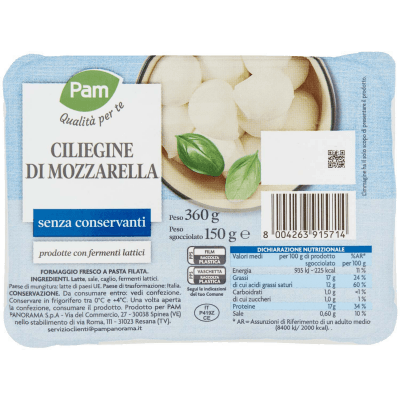 PAM Qualità per te Ciliegine di Mozzarella 150 g – immagine 9