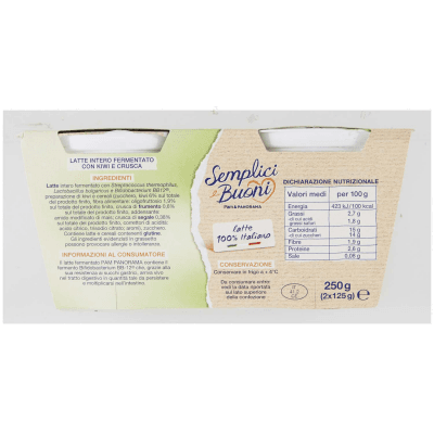 SEMPLICI E BUONI Probiotico con Kiwi e Crusca 250 g (125 g x 2) – immagine 11