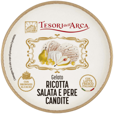 TESORI DELL'ARCA Gelato Ricotta Salata e Pere Candite 300 g – immagine 13