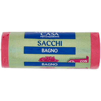 Sacco immondizia bagno con lacci rosa 10lt 35x50cm 20 pezzi – immagine 14