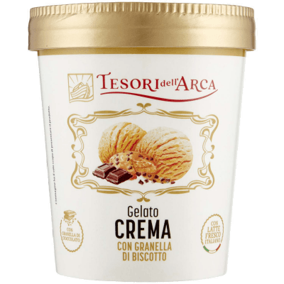 TESORI DELL'ARCA Gelato Crema con Granella di Biscotto 300 g – immagine 9