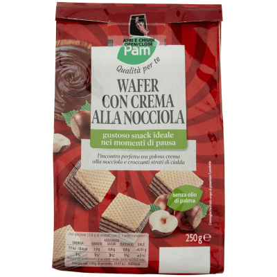 PAM PANORAMA Snack Wafer con crema alla nocciola 250 g – immagine 11