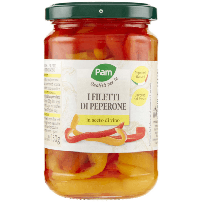 PAM PANORAMA Peperoni a Filetti in Aceto di Vino 300 g – immagine 9