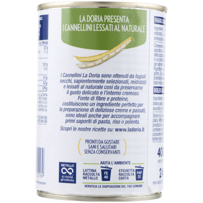 La Doria Cannellini Lessati al Naturale 400 g – immagine 11
