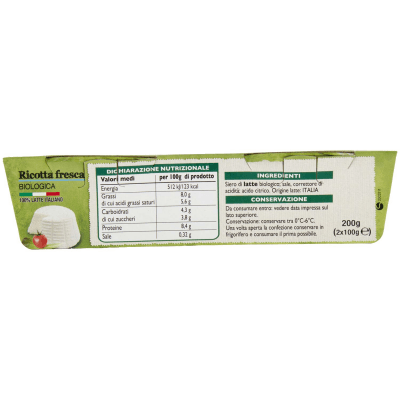 BIO Ricotta fresca 2 x 100 g – immagine 14