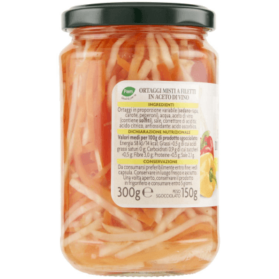 PAM PANORAMA Insalatina a Filetti in Aceto di Vino 300 g – immagine 10