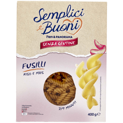 SEMPLICI E BUONI Senza Glutine Fusilli Riso e Mais 400 g – immagine 9