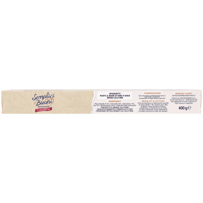 SEMPLICI E BUONI Senza Glutine Spaghetti Riso e Mais 400 g – immagine 13