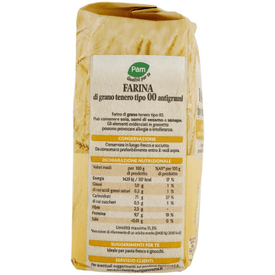 PAM PANORAMA Farina Tipo 00 Antigrumi 1 kg – immagine 12