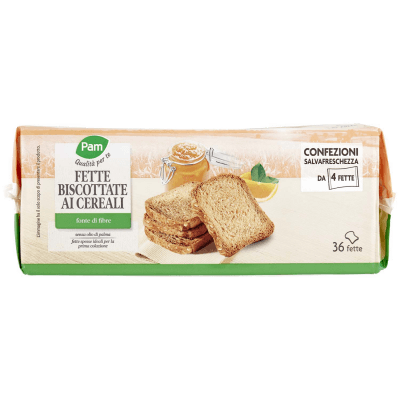 PAM Qualità per te Fette Biscottate ai Cereali 9 x 36 g – immagine 14